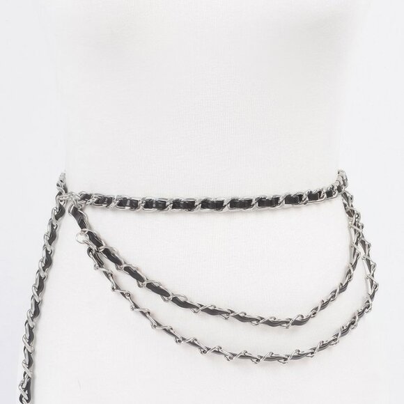 Metal Pu Plus Size Chain Belt - Picture 4 of 4